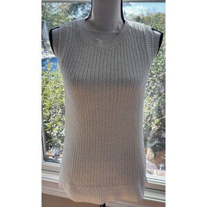 J. McLaughlin Sleeveless Knit Sweater Tank Top Cream‎ Women's XS